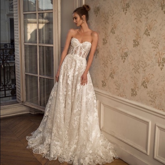 knee length dresses for ladies used Netta BenShabu Sloane Dress Petite Wedding Dress main image 1